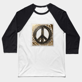 Peace Sign Gold Shadow Silhouette Anime Style Collection No. 263 Baseball T-Shirt